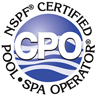 Photo of logo for Pool and spa service certification NSPF Certified Pool Spa Operator